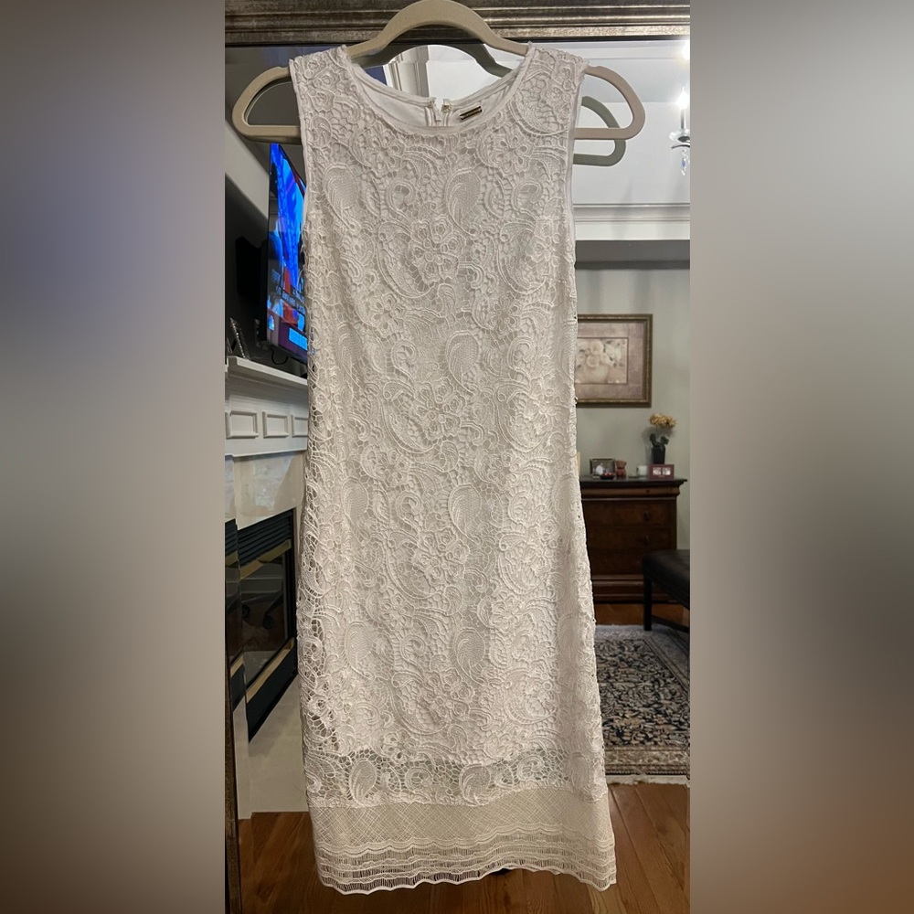 Elie Tahari lace white dress